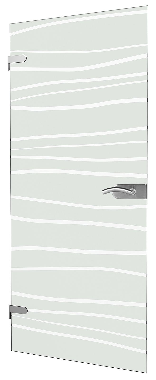 inova wohnen Zimmertür Glas 83,4 x 197,2 cm Mistral Dekor, mit Beschlagset nach Wahl