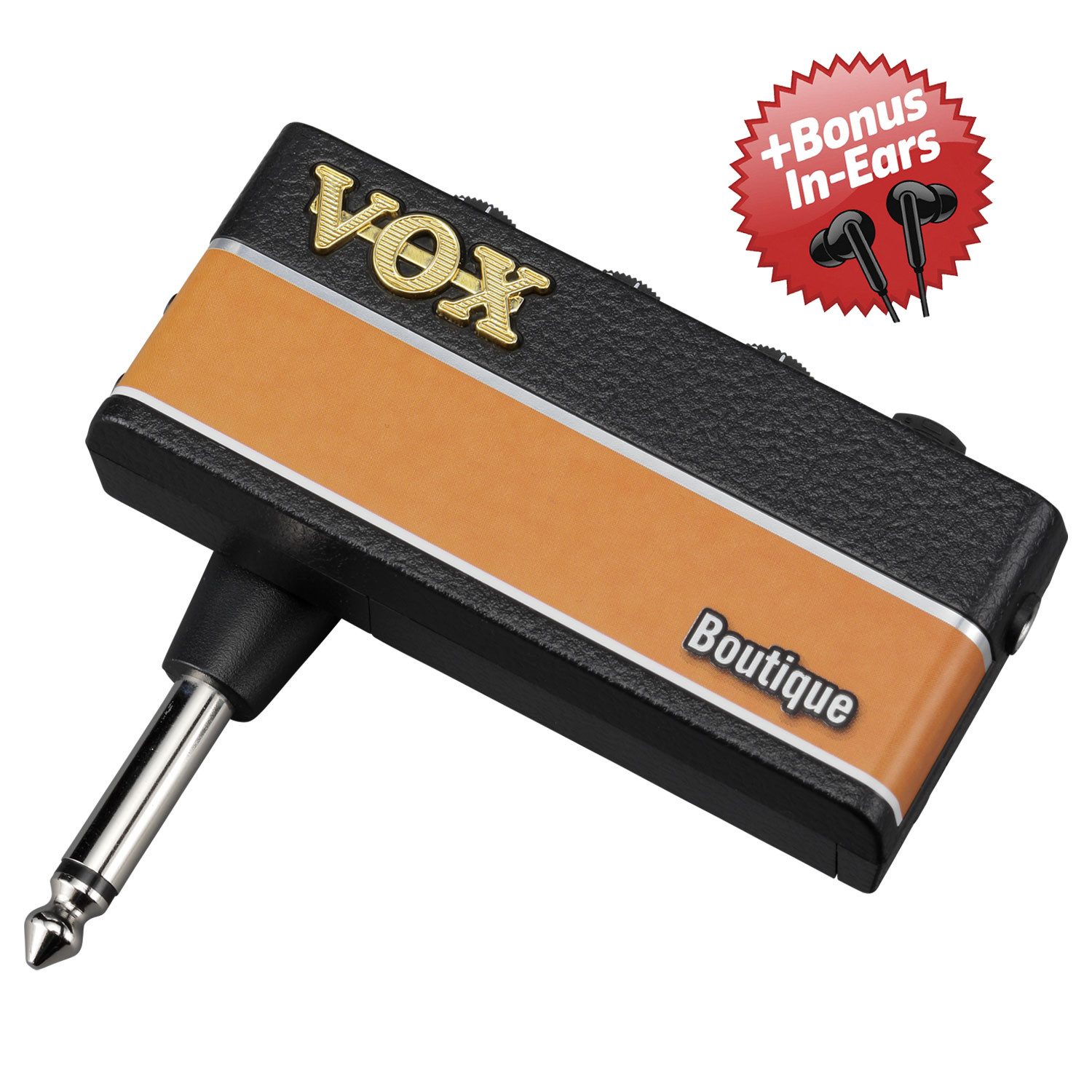 VOX-AMPS Vox Kopfhörer-Verstärker für Gitarre amPlug 3 Boutique + Bonus In-Ear Verstärker (Anzahl Kanäle: 2, Gitarre)