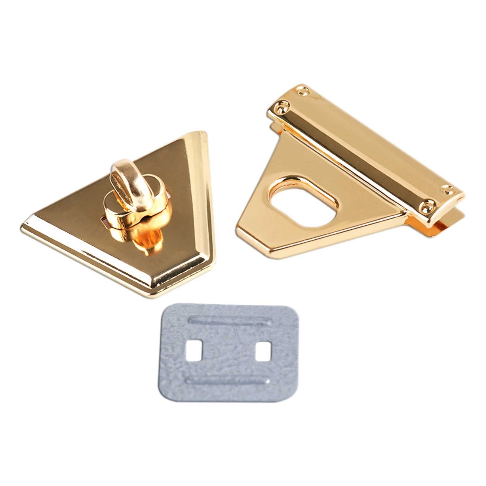 maDDma Eleganter Drehverschluss für Taschen und Geldbörsen Mappenverschluss Gurtstecker, 50 x 46 x 30 mm