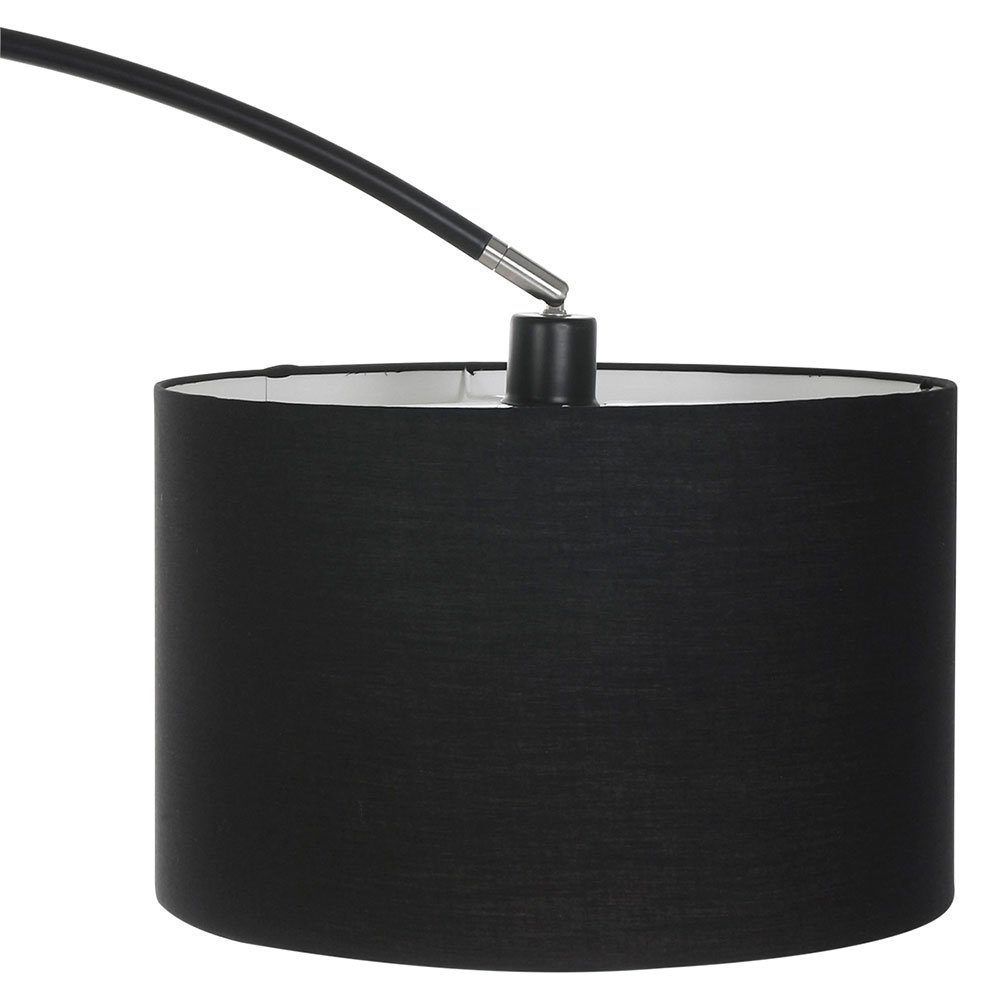 inklusive, Bogenstehlampe LED schwarz etc-shop nicht Leuchtmittel Bogenlampe große Standleuchte schwarz Bogenlampe,