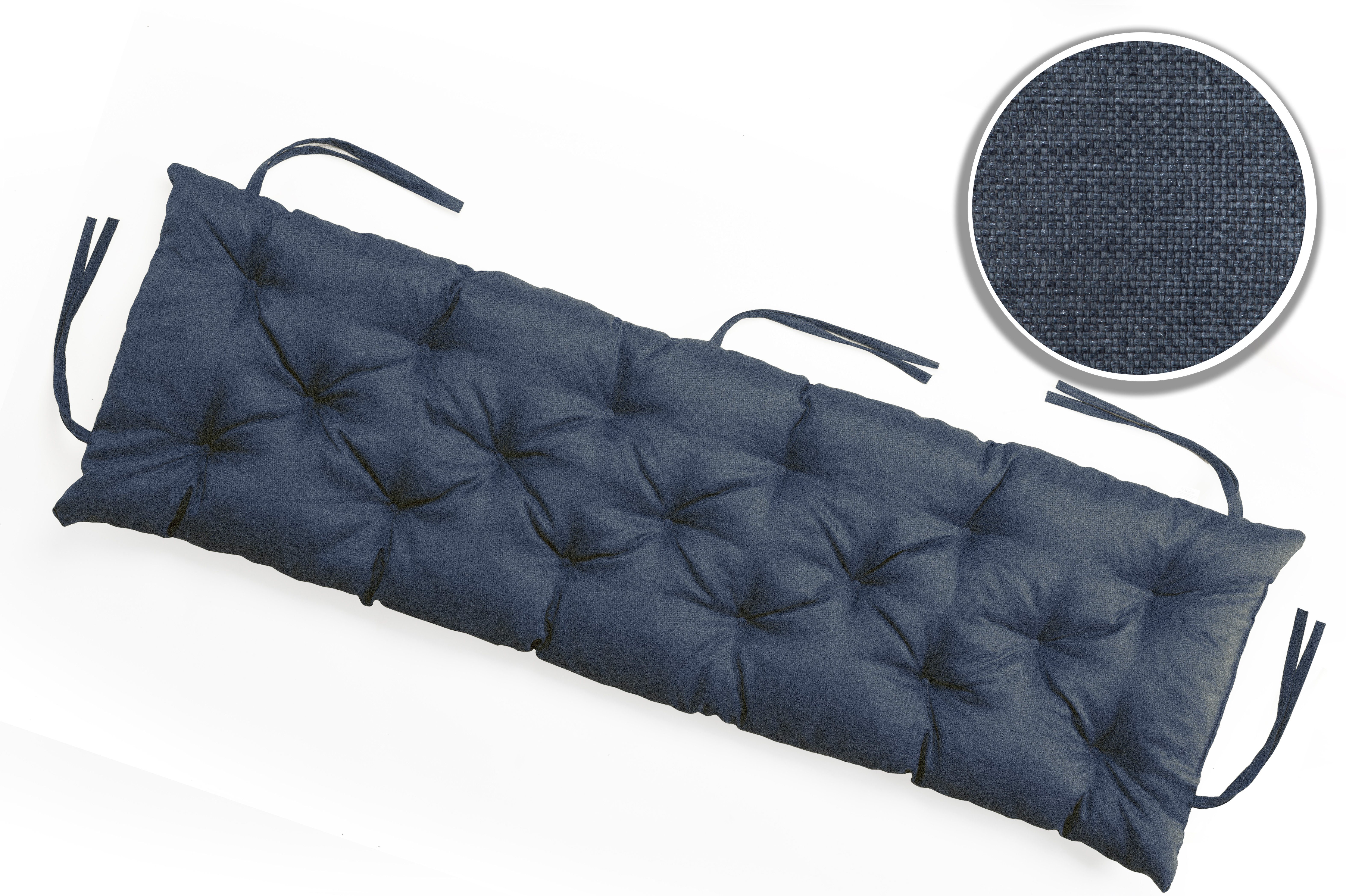 sunnypillow Bankauflage Bankauflage Stuhlkissen viele Farben und Größen zur Auswahl, 120 x 40 cm blau