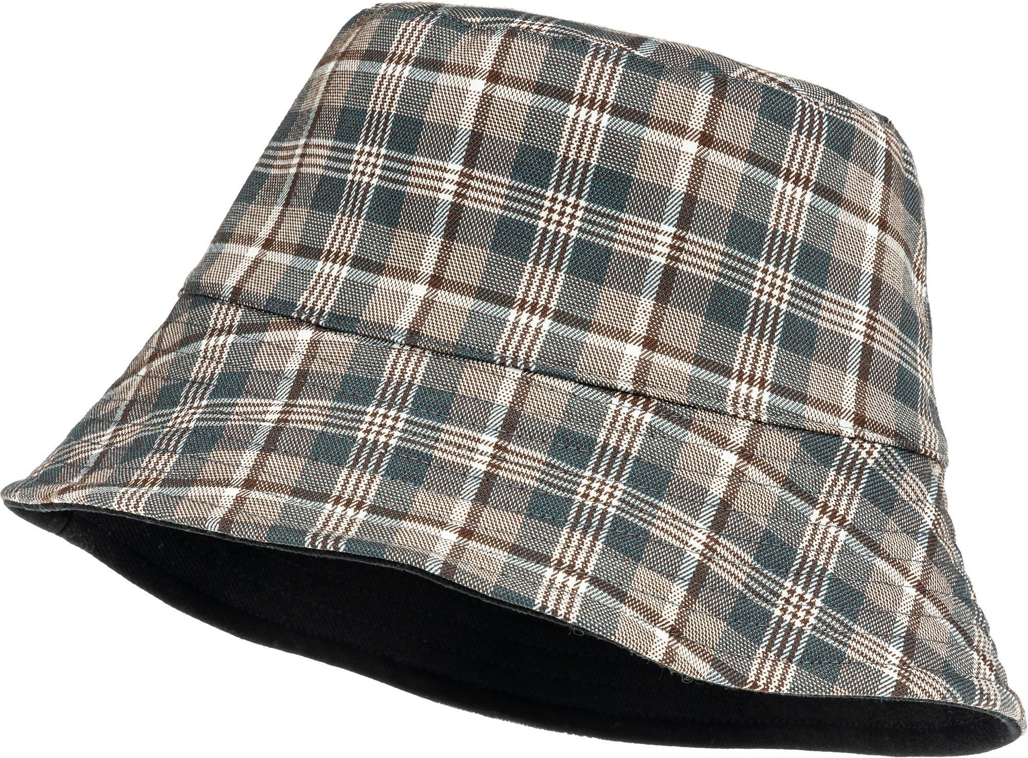 Caspar Fischerhut HT021 lässiger Unisex Sommer Fischerhut Bucket Hat zum Wenden Uni oder Karo Muster