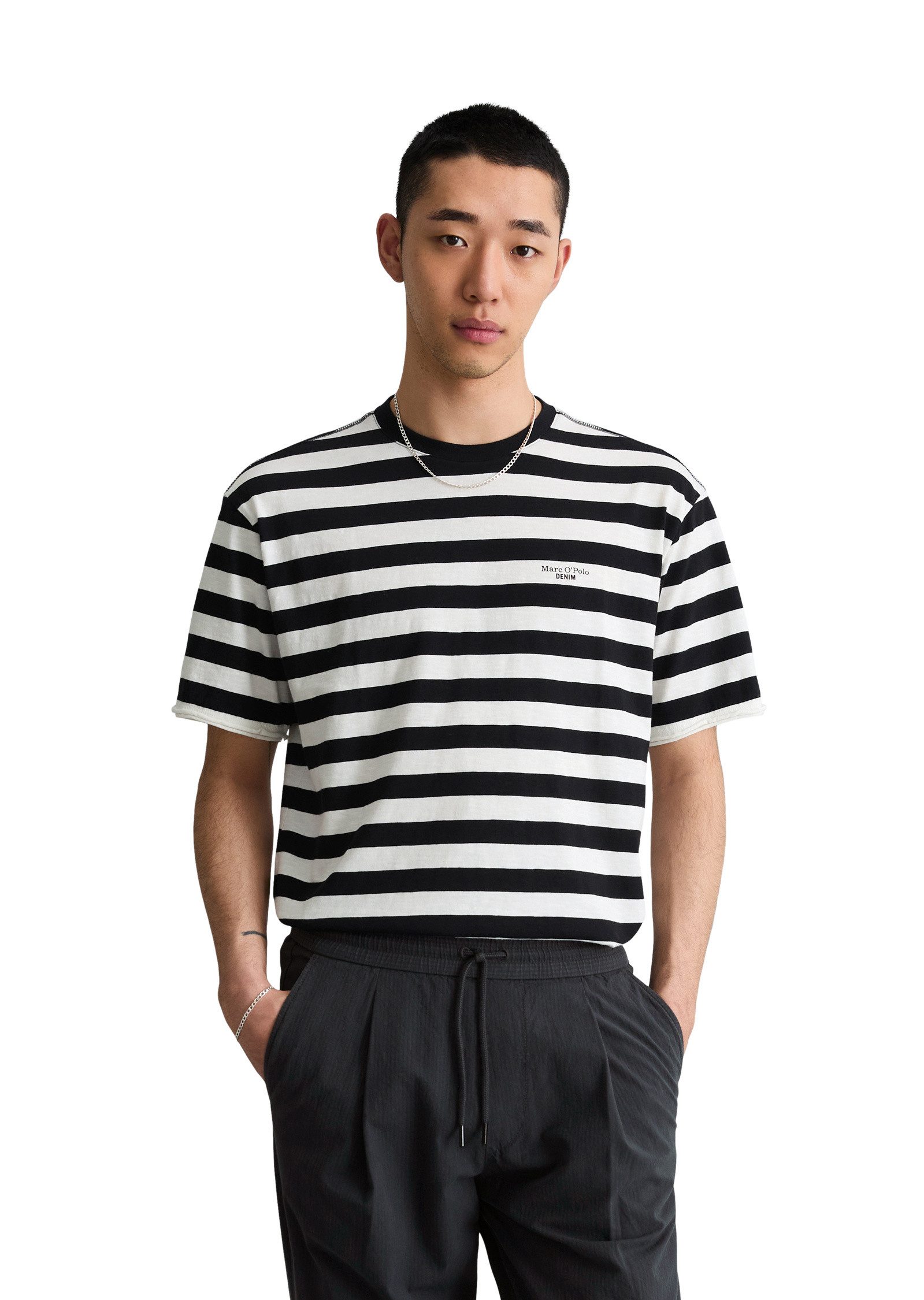Marc O'Polo DENIM T-Shirt aus softer Bio-Baumwolle