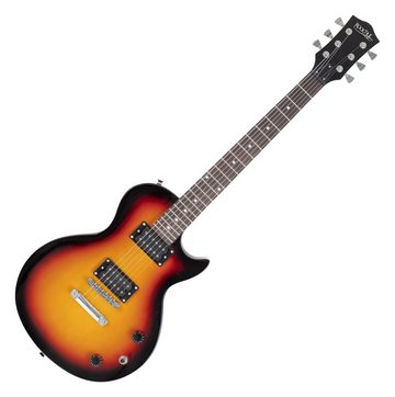 Rocktile E-Gitarre L-100 elektrische Gitarre, Single Cut, Spar-Set, inkl. Tasche, Kabel, Plektren, Schule & Ersatzsaiten