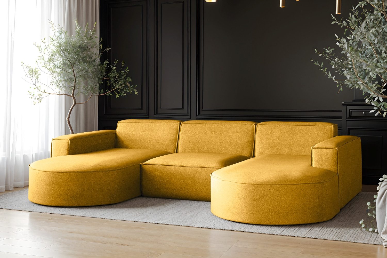 Kaiser Möbel Ecksofa Sofa U form, günstig online kaufen