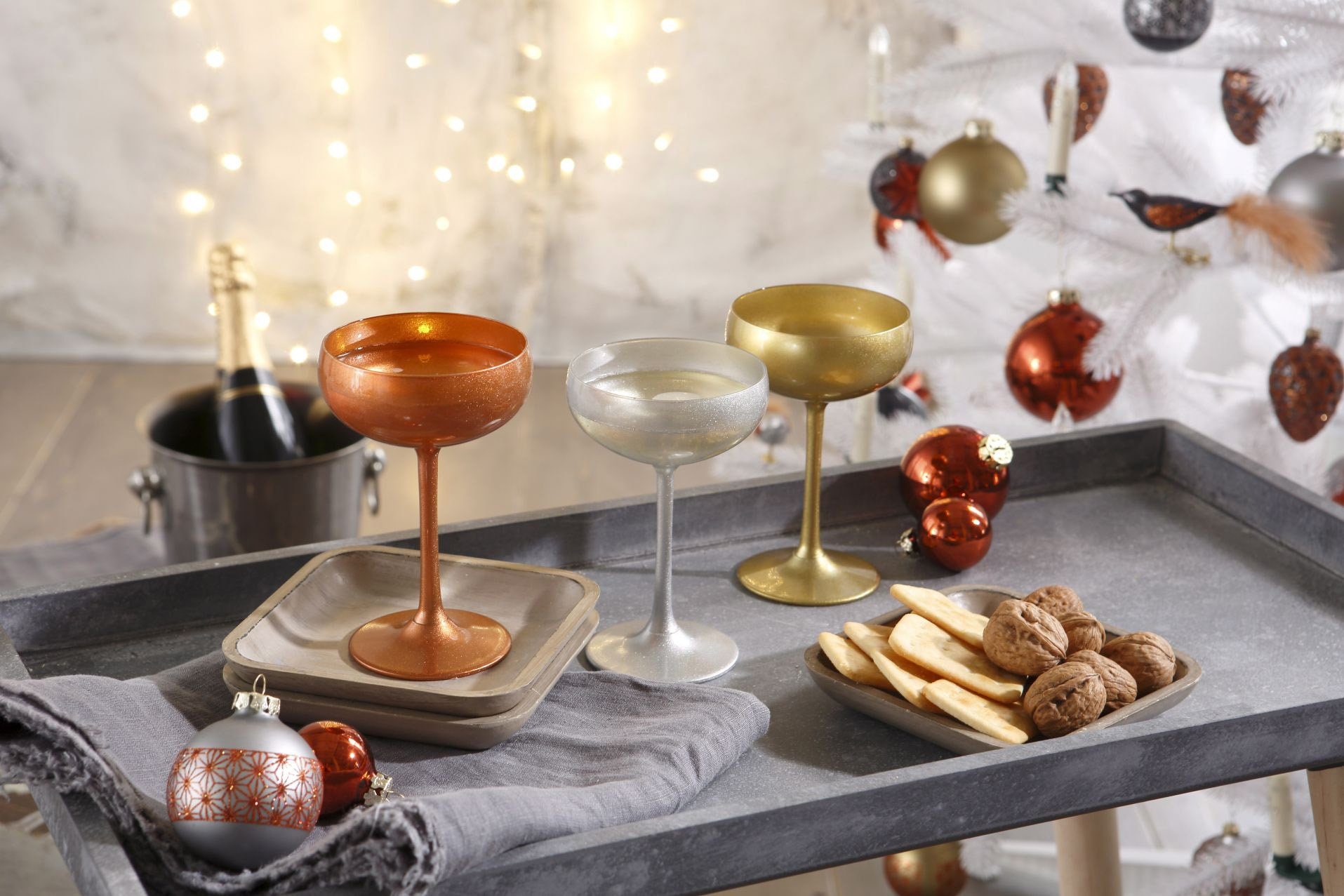 Stölzle Sektglas, 6-tlg., Kristallglas, 6-teilig