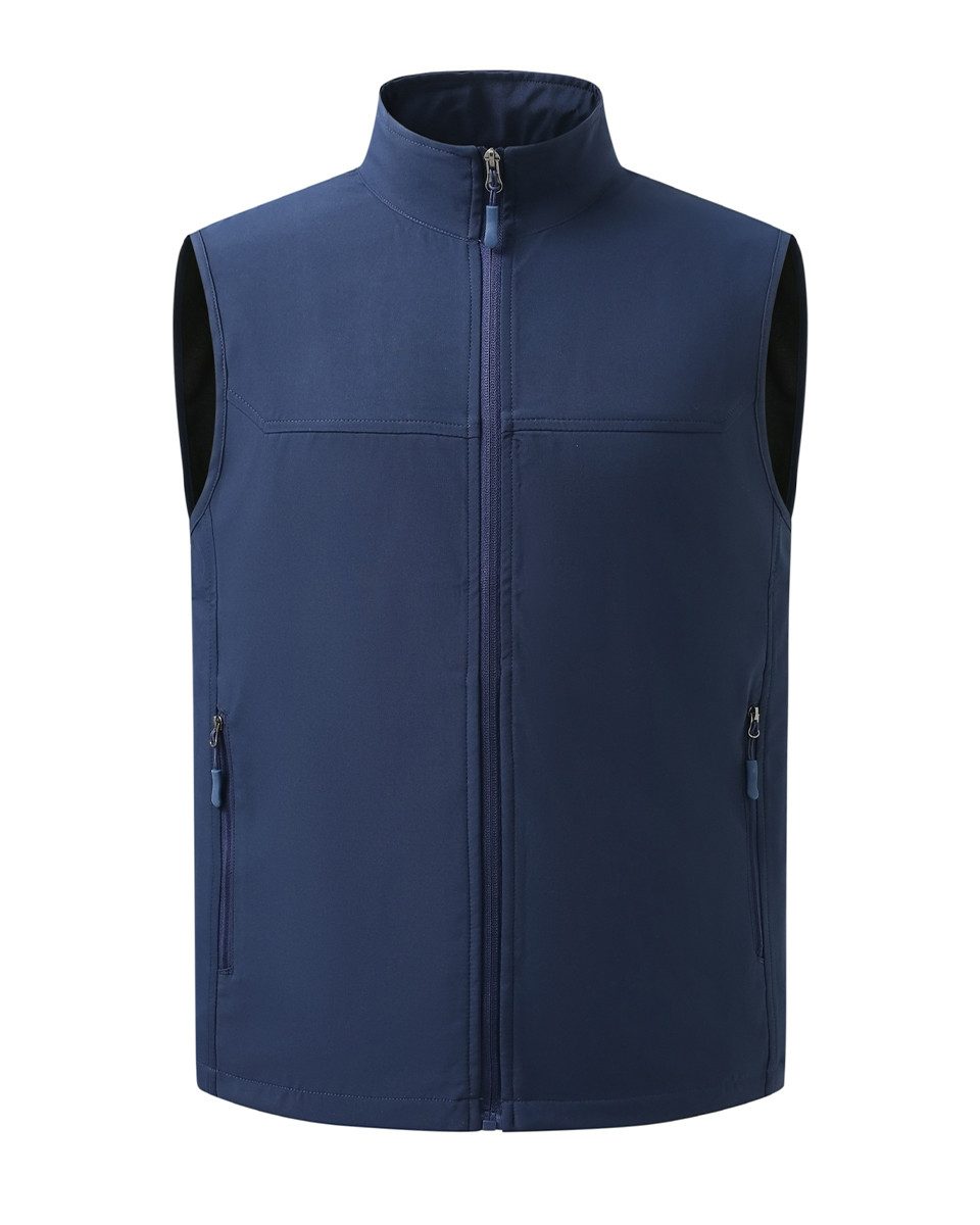 Allthemen Kurzweste Herren Weste mit Stehkragen und Reißverschluss