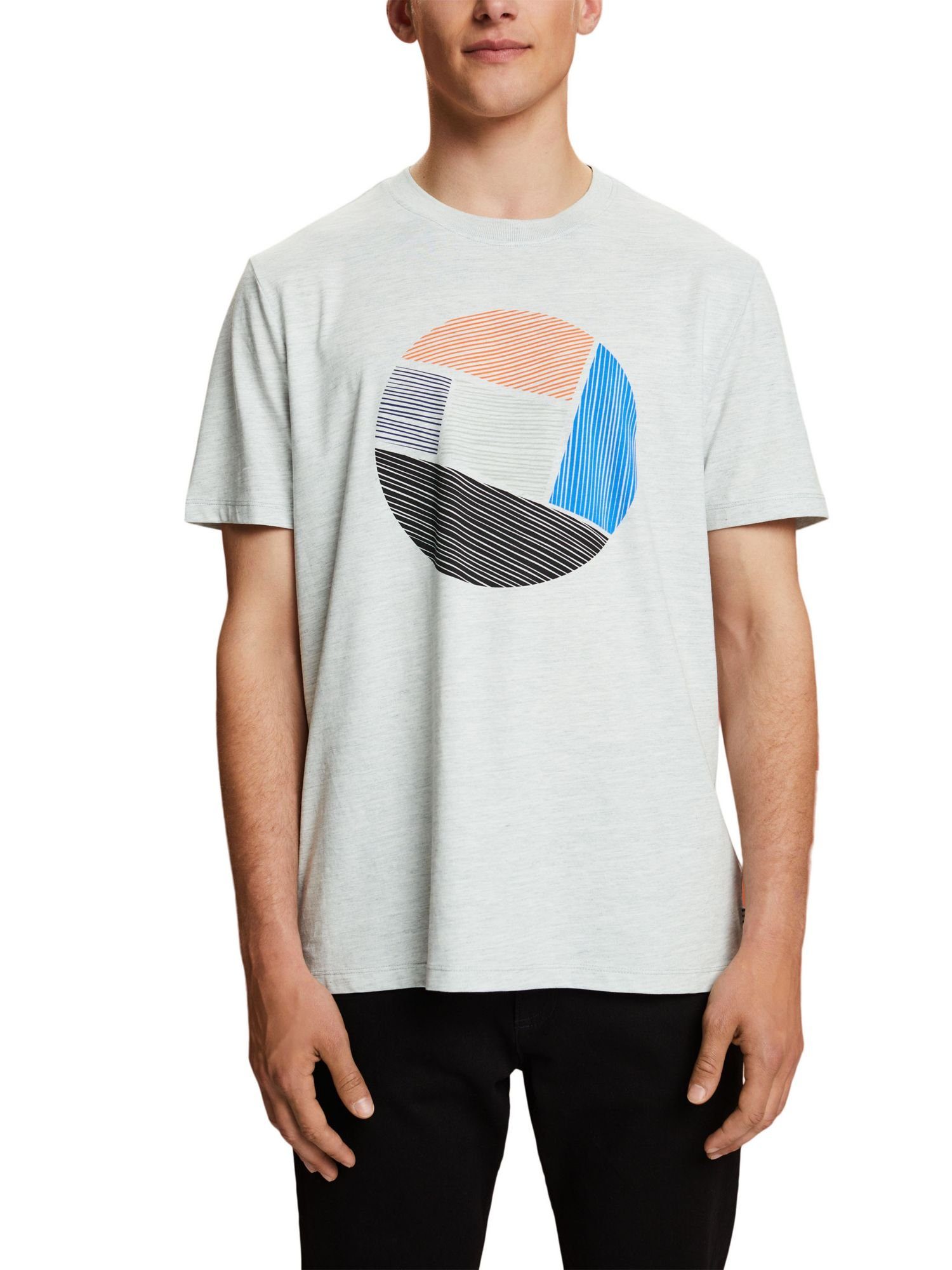 Esprit T-Shirt Bedrucktes ICE Jersey Rundhals-T-Shirt aus (1-tlg)