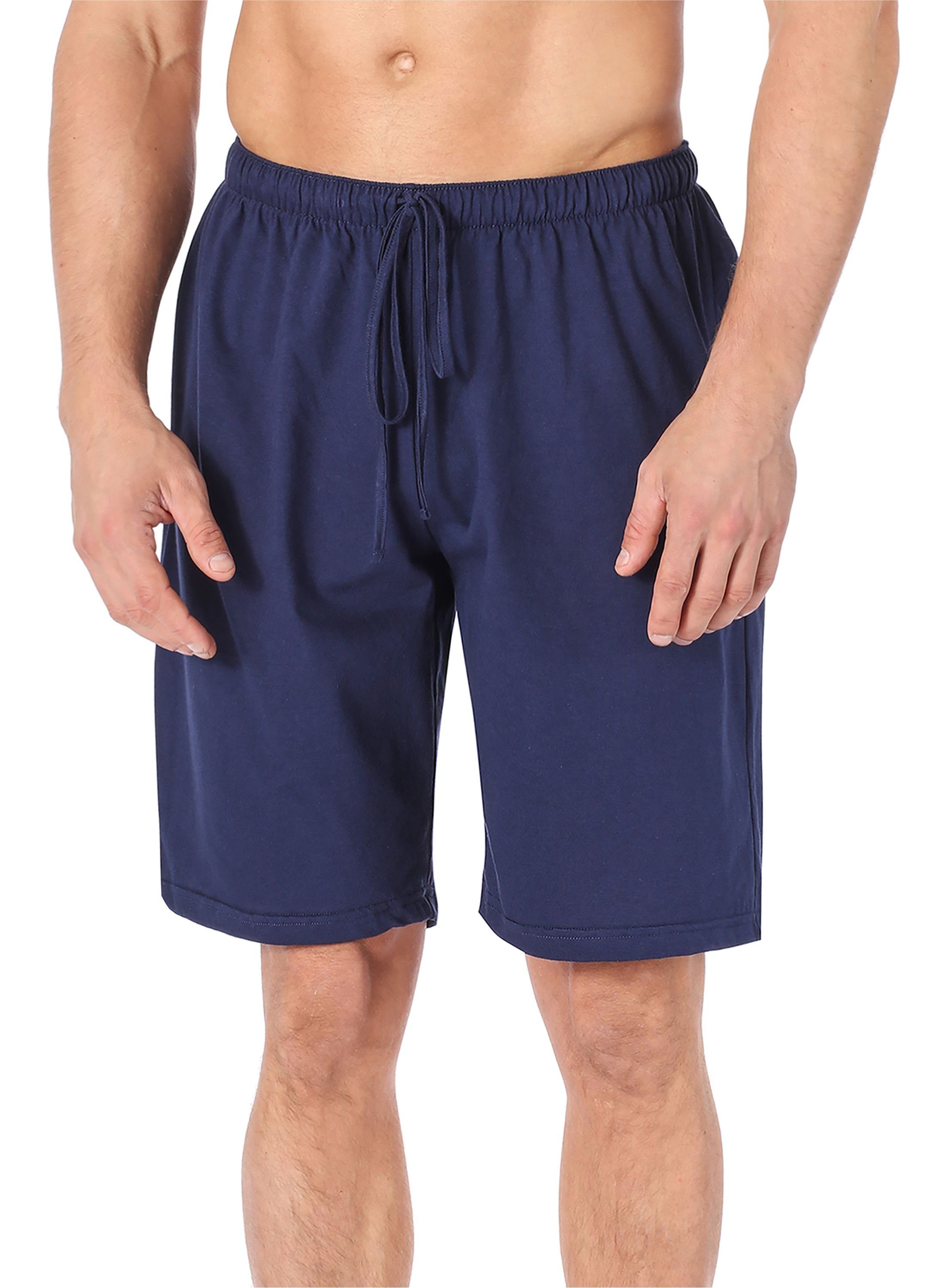 Schlafanzughose Timone (1-tlg) TI30-116 Herren Marineblau Pyjamashorts Bund Kurz elastischer