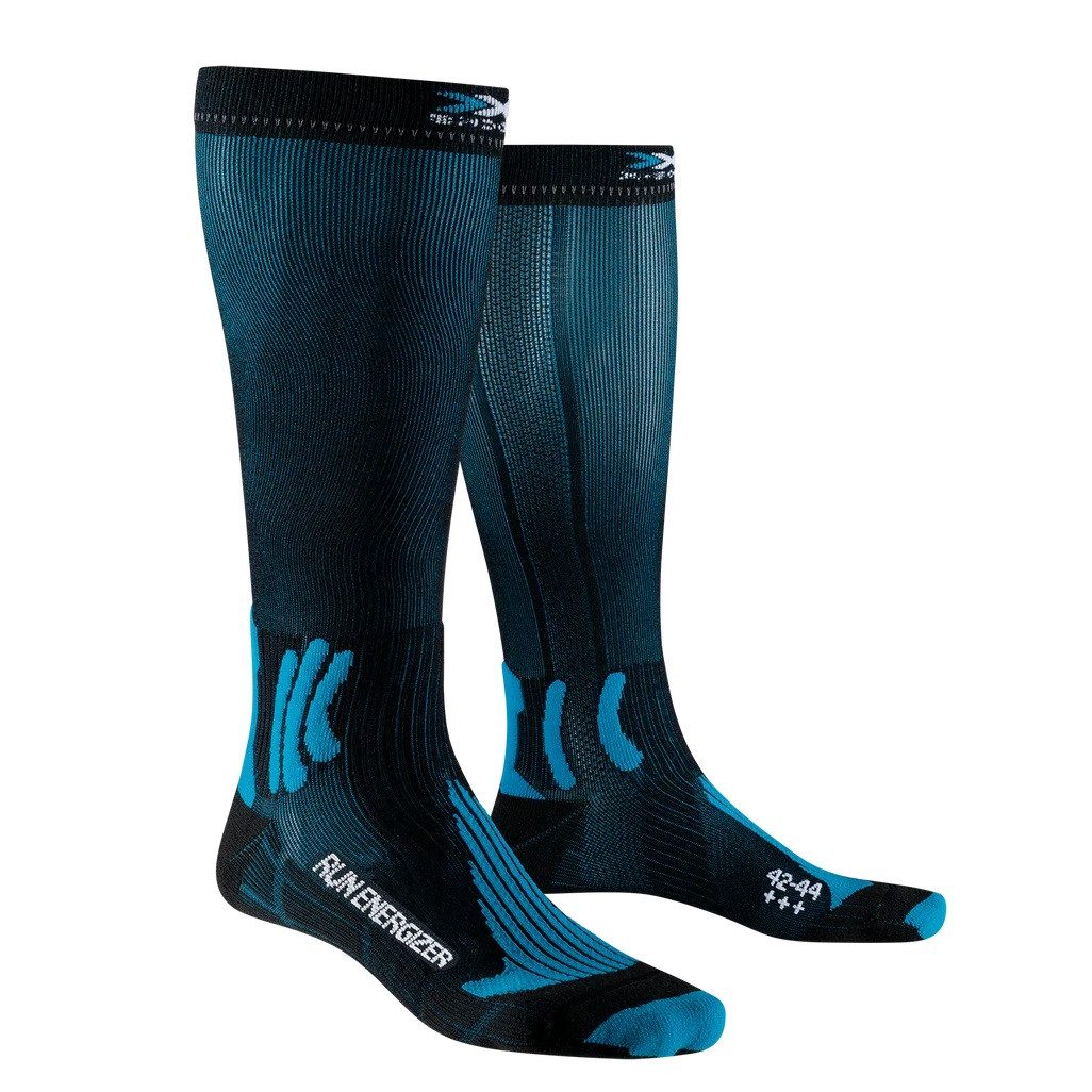X-Socks Laufsocken RUN ENERGIZER 4.0 MEN, Kniestrümpfe, Opal Black/Twyce Blue