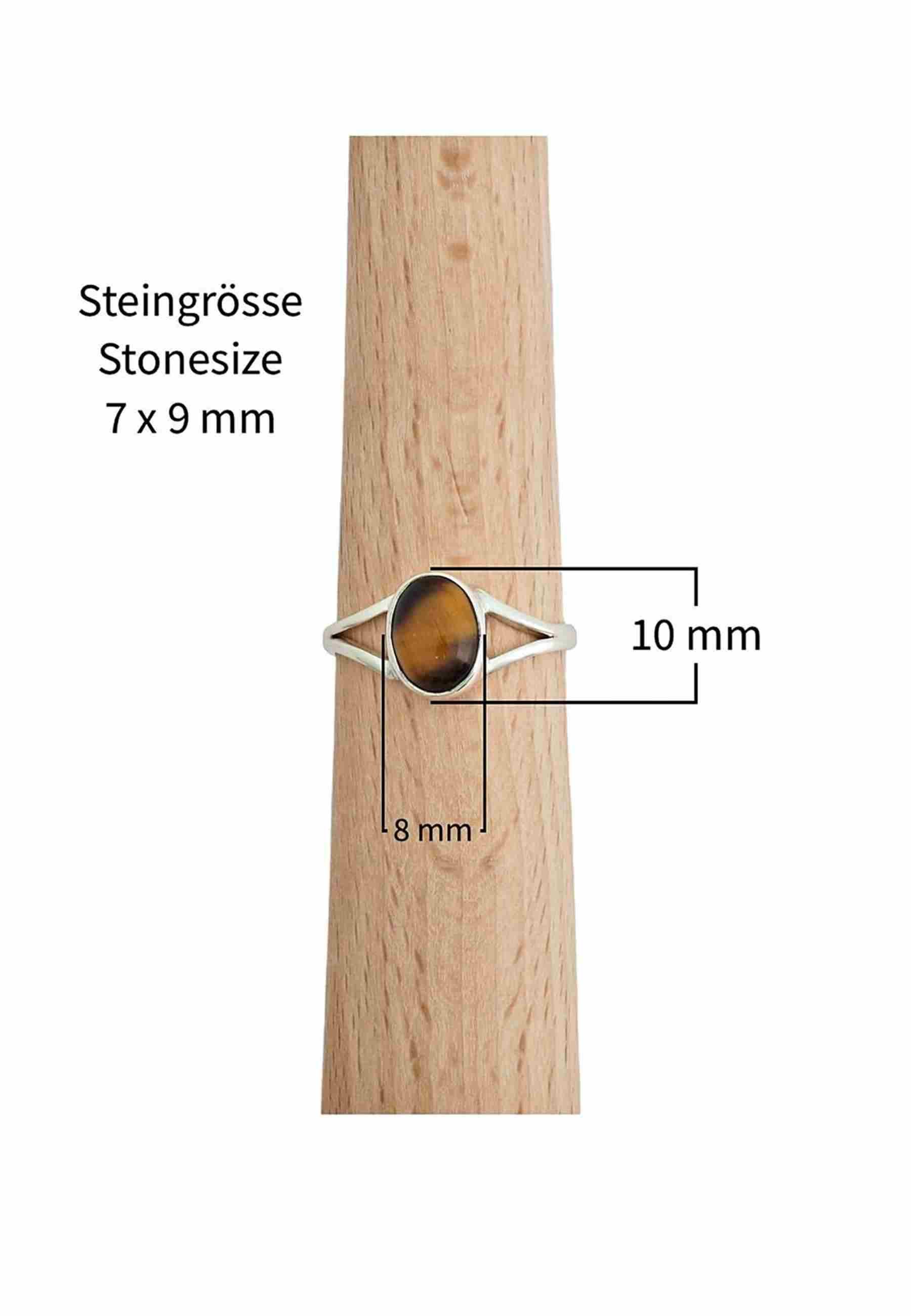 mantraroma Silberring HARDIN aus 925 Silber mit Tigerauge (Ring mit Schmuck günstig online kaufen