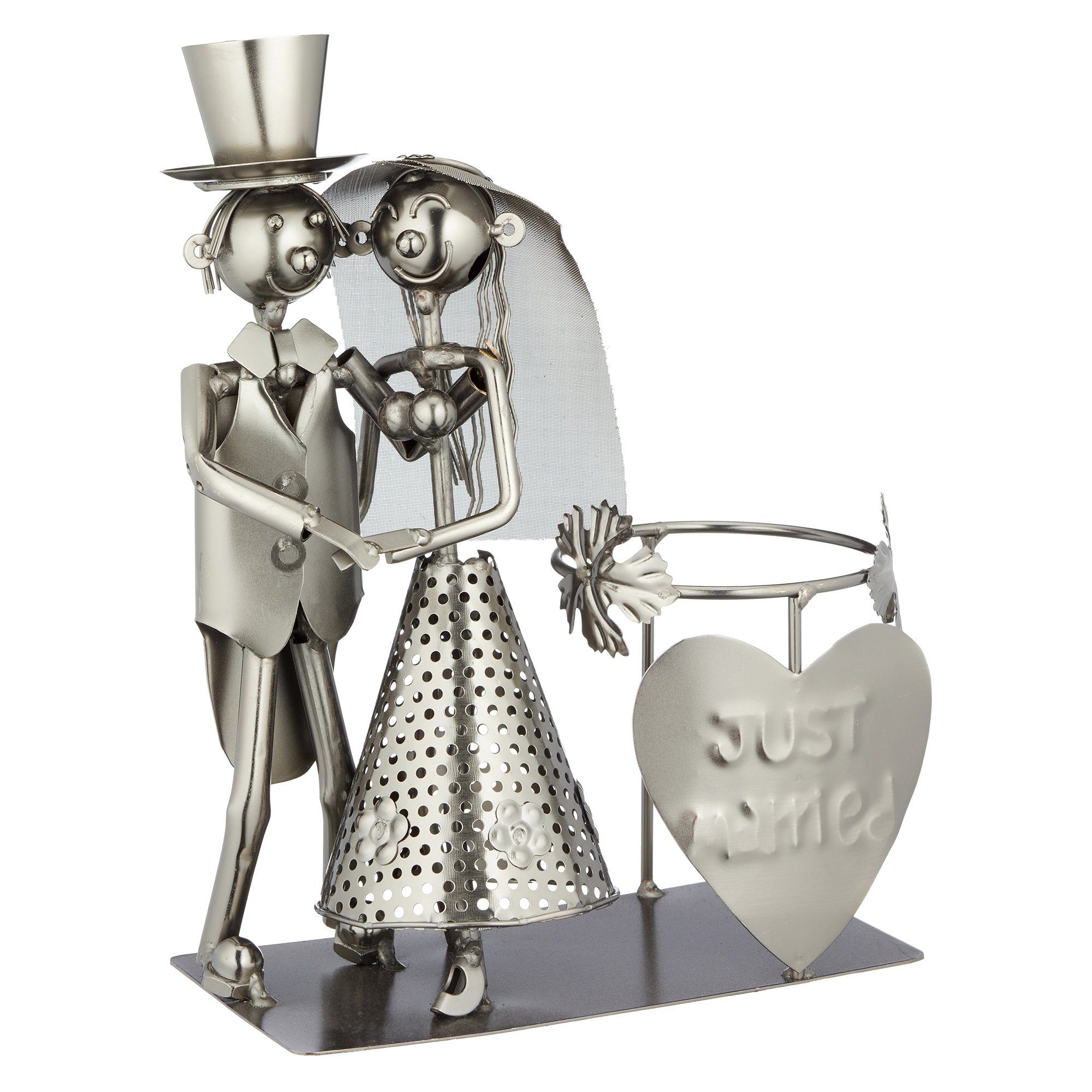 CEPEWA Weinflaschenhalter Brautpaar Hochzeit