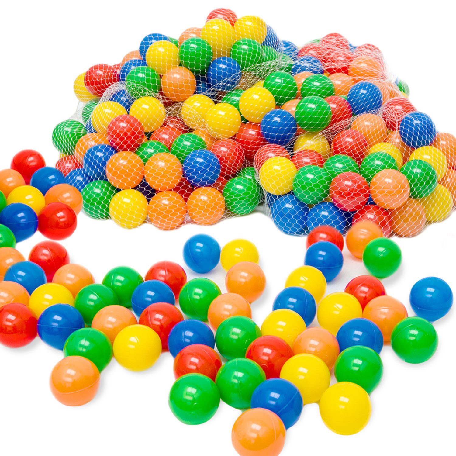 LittleTom Bällebad-Bälle 50 - 10.000 Stück Bällebad Bälle Bällebadbälle, Bunte Farben Neuware Ball