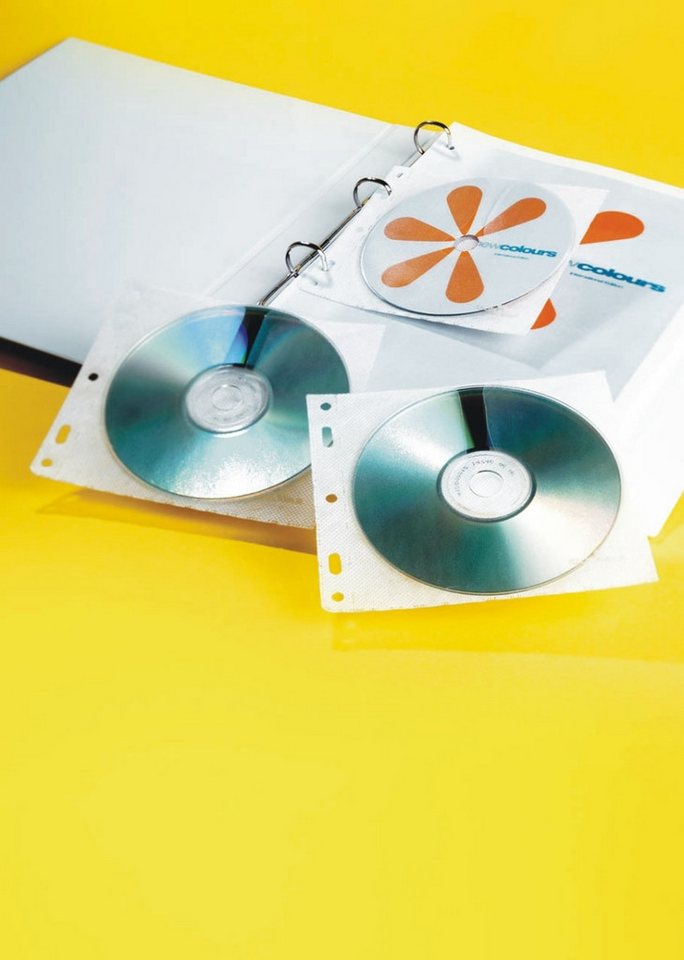 Thumbnail - DURABLE Aufbewahrungsbox CD-Hülle CD/DVD Cover File mit Lochung transparent VE=10 Stück