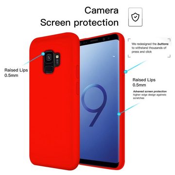 CoolGadget Handyhülle Silikon Colour Series Slim Case für Samsung Galaxy S9 5,8 Zoll, Hülle weich Handy Cover für Samsung S9 Schutzhülle