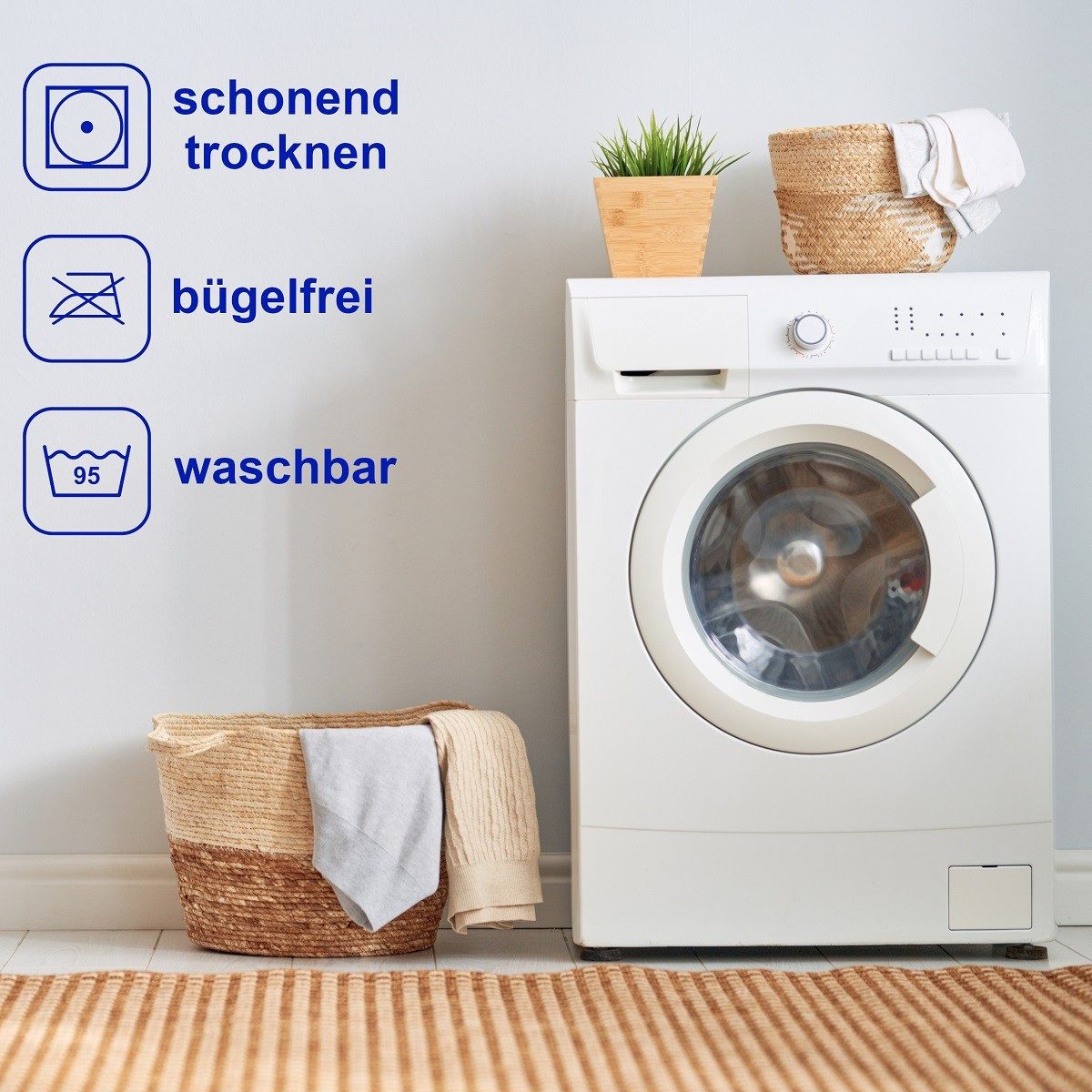 Matratzenauflage Molton Spannbettlaken, aus hochwertigem Kalmuck-Molton, 100% Baumwolle DUKAL, 80x190 cm, mit Spannumrandung, Made in Germany – Bild 4 von 5