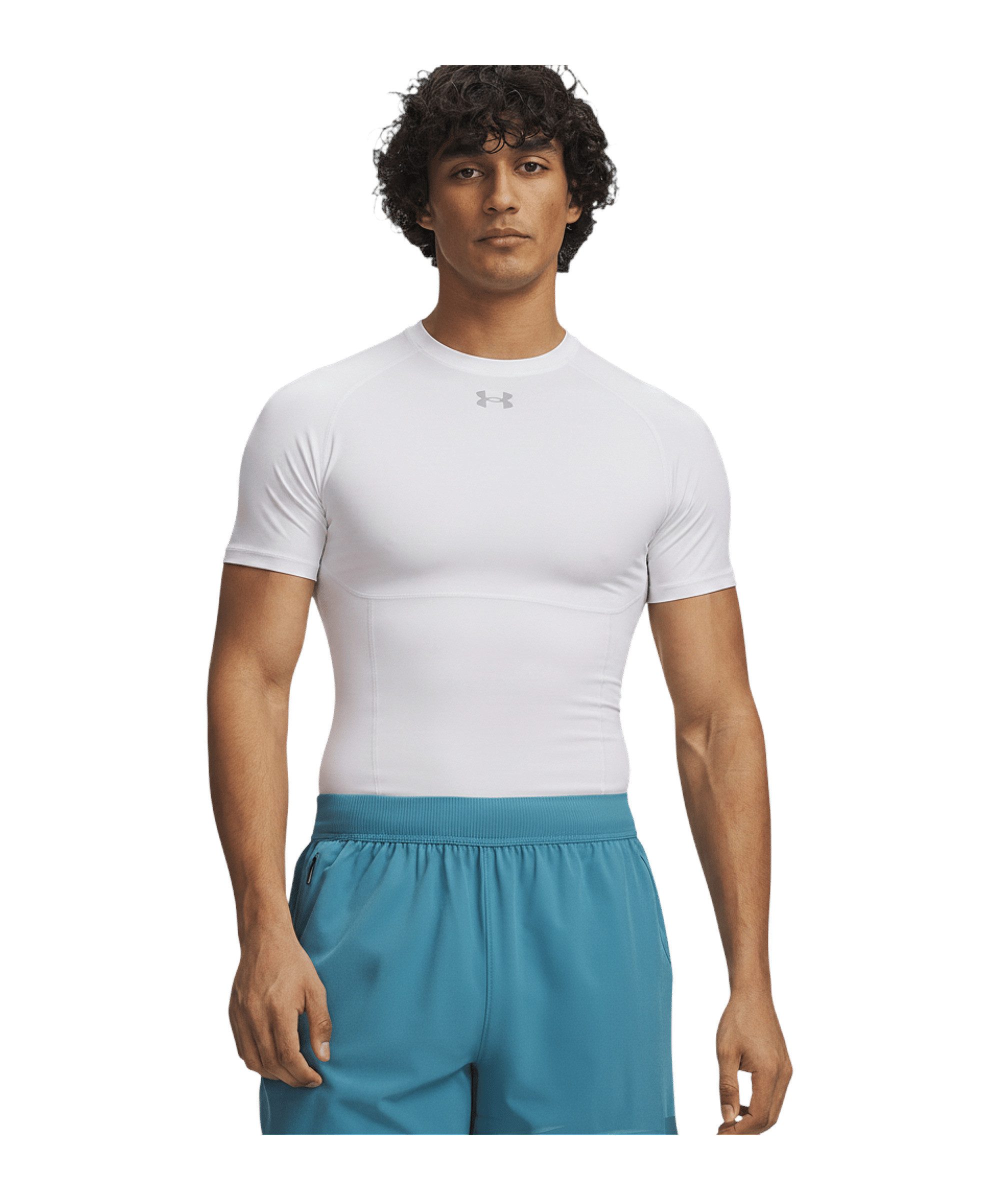 Under Armour® Funktionsshirt Under Armour HG Elite Comp. Underwear Shirt Weiß Atmungsaktivität