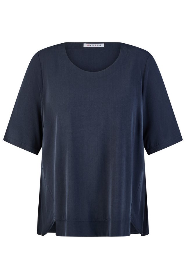 Mona Lisa Kurzarmshirt Große Größen aus Cupro Elegantes Sommershirt