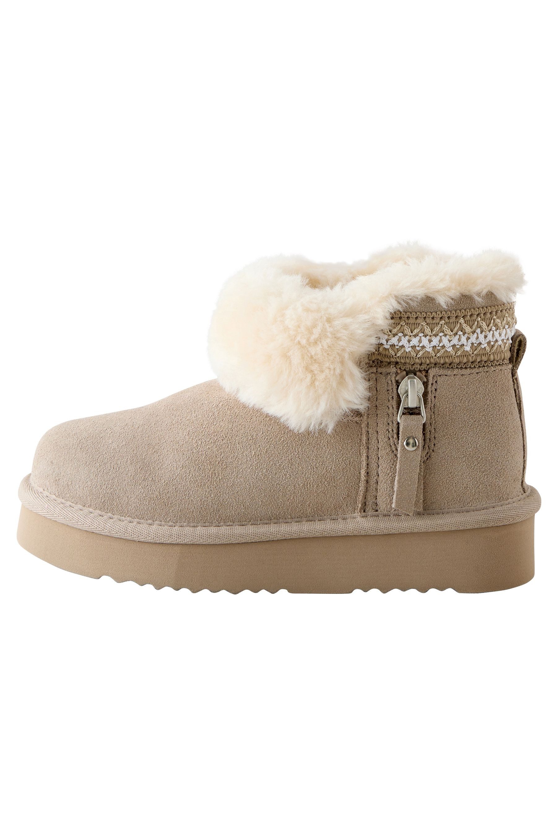 Wasserabweisende Schlupfstiefel aus Veloursleder Schlupfstiefel