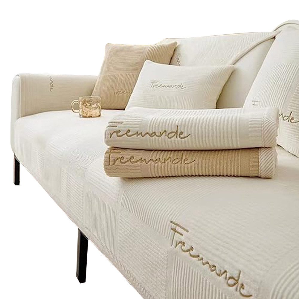 Coonoor Sofaschoner Sofaschoner Schlichtes, modernes Sofabezugs, dickes sof günstig online kaufen