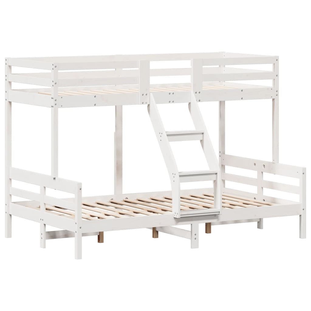 vidaXL Bett Etagenbett 90x200/120x200 cm Weiß günstig online kaufen