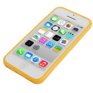 König Design Handyhülle Apple iPhone 5c, Apple iPhone 5c Handyhülle Backcover Orange