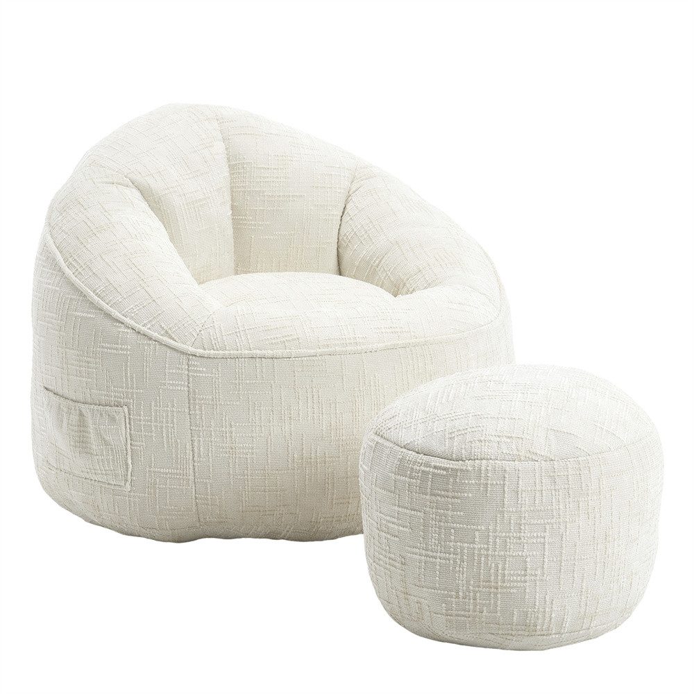 MODFU Sofa Sitzsack Sofasessel,Sitzsack Sofa,mit Fußstütze, günstig online kaufen