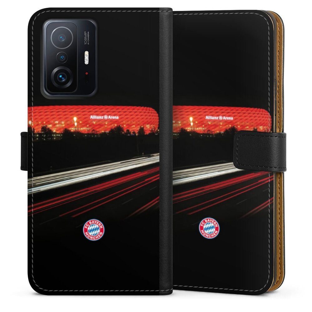 DeinDesign Handyhülle FC Bayern München FCB Stadion FC Bayern München Allianz Arena, Xiaomi 11T 5G Hülle Flip Case Klapphülle Handytasche Leder