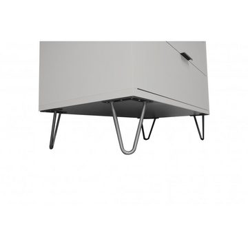 Mäusbacher Kommode Schubladenkommode Kommode Sideboard Drahtfüsse Kreidegrau matt