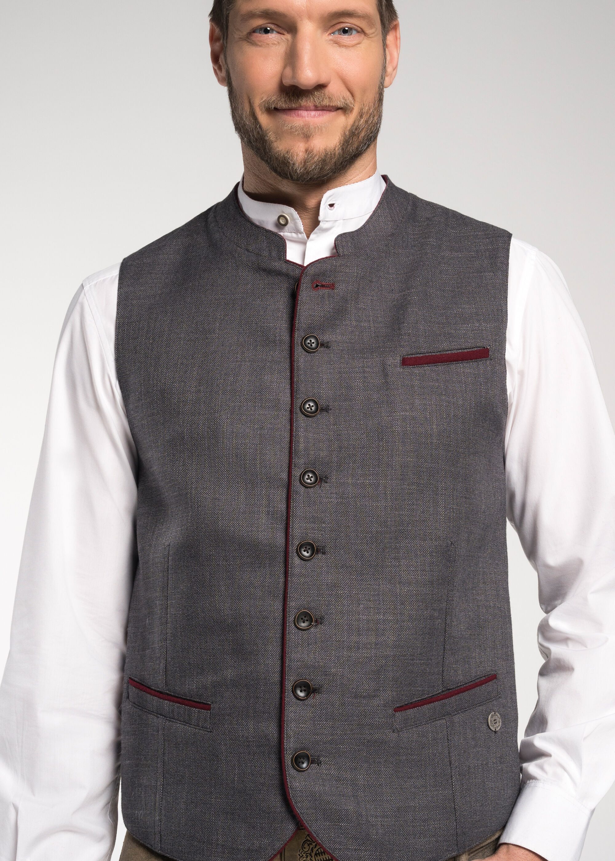 Spieth & Wensky Trachtenweste FCB-Gian-Weste H (1-tlg) mit FC Bayern Prägung