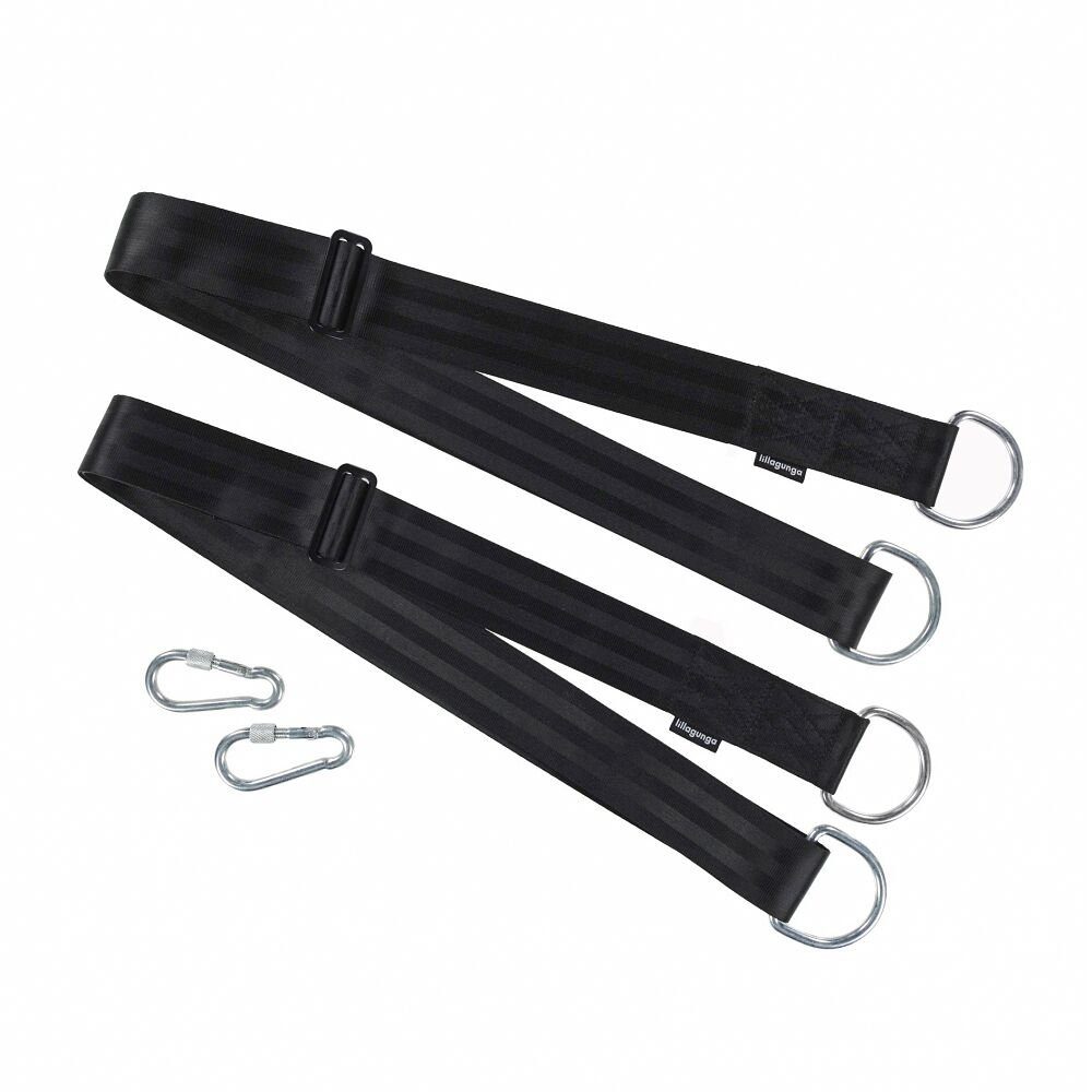 Lillagunga Turnring Befestigungs-Set Tree & Beam, Ermöglicht die sichere Befestigung an Ästen sowie Holzbalken