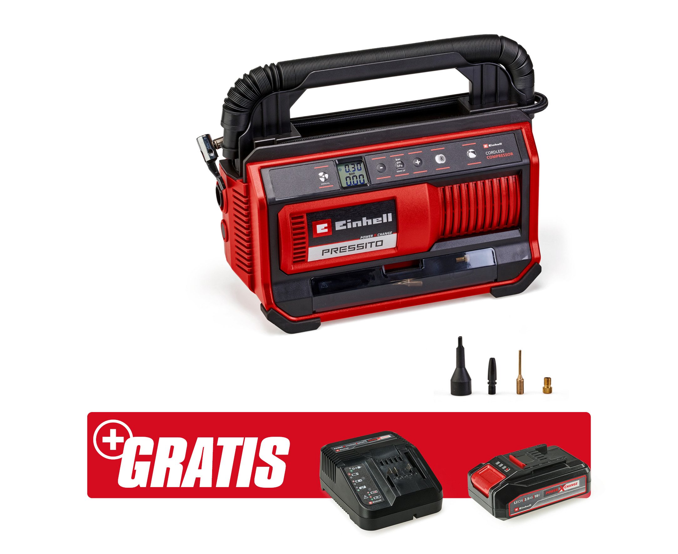 Einhell Kompressor PRESSITO 18/25 (1x2,5 Ah), günstig online kaufen