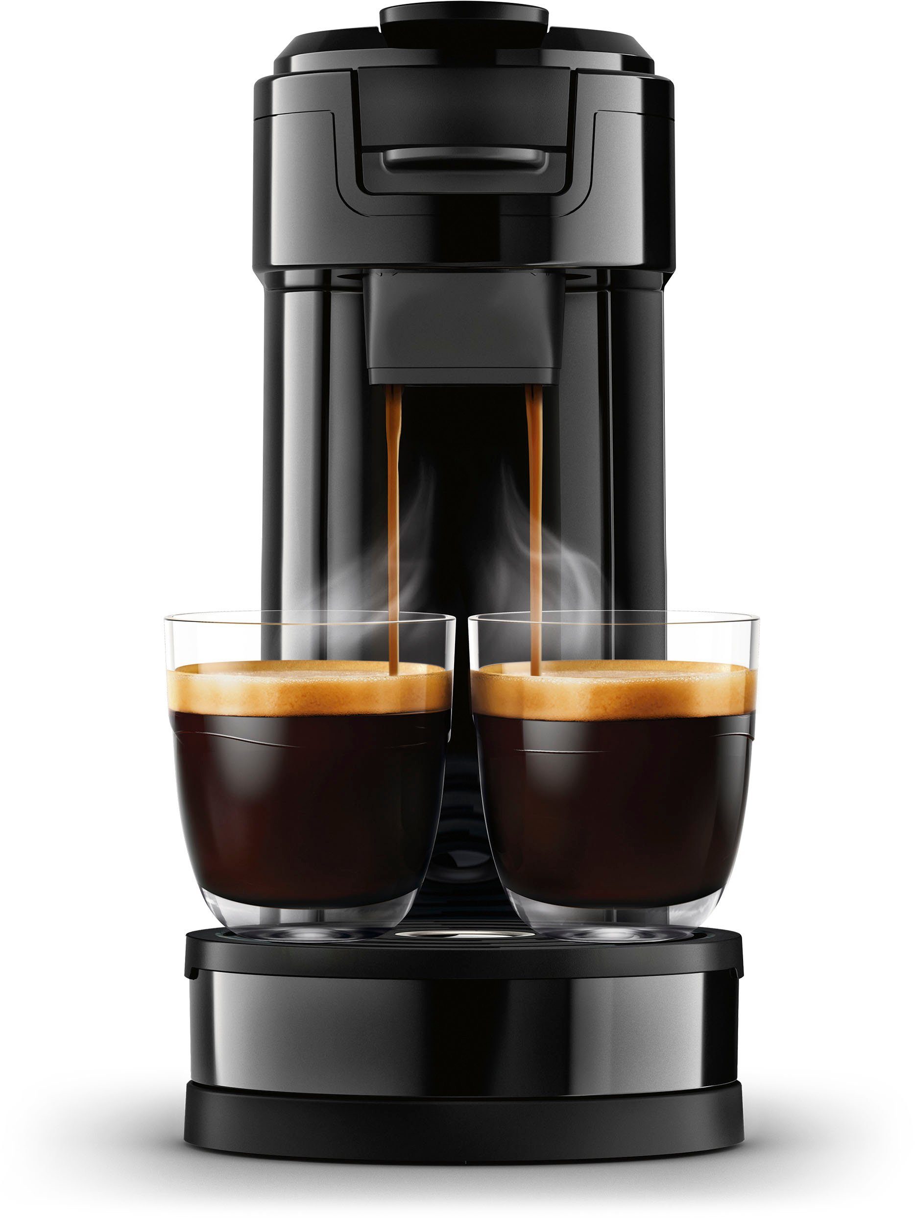 Philips Senseo Kaffeepadmaschine Switch HD6592/64, 2-in-1 Pad und Filterkaffee, 1l Kaffeekanne, aus 26% rec. Plastik