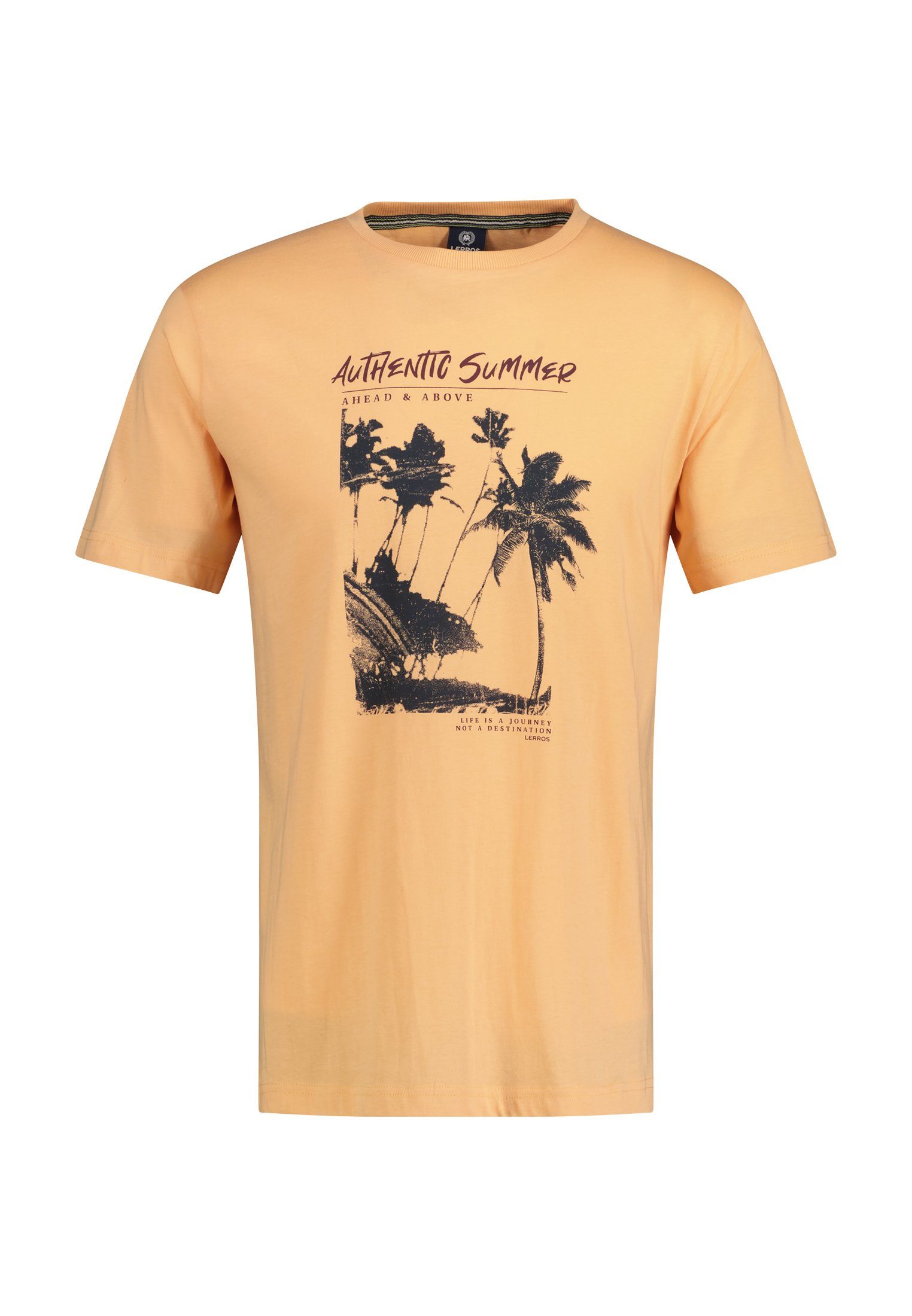 LERROS T-Shirt LERROS T-Shirt mit Frontprint GENTLE PEACH