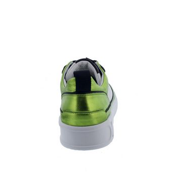 Högl Sneaker, Sportycalf-Leder, Premiumsheep Metallic, Green / Multi, 7-10 Schnürschuh