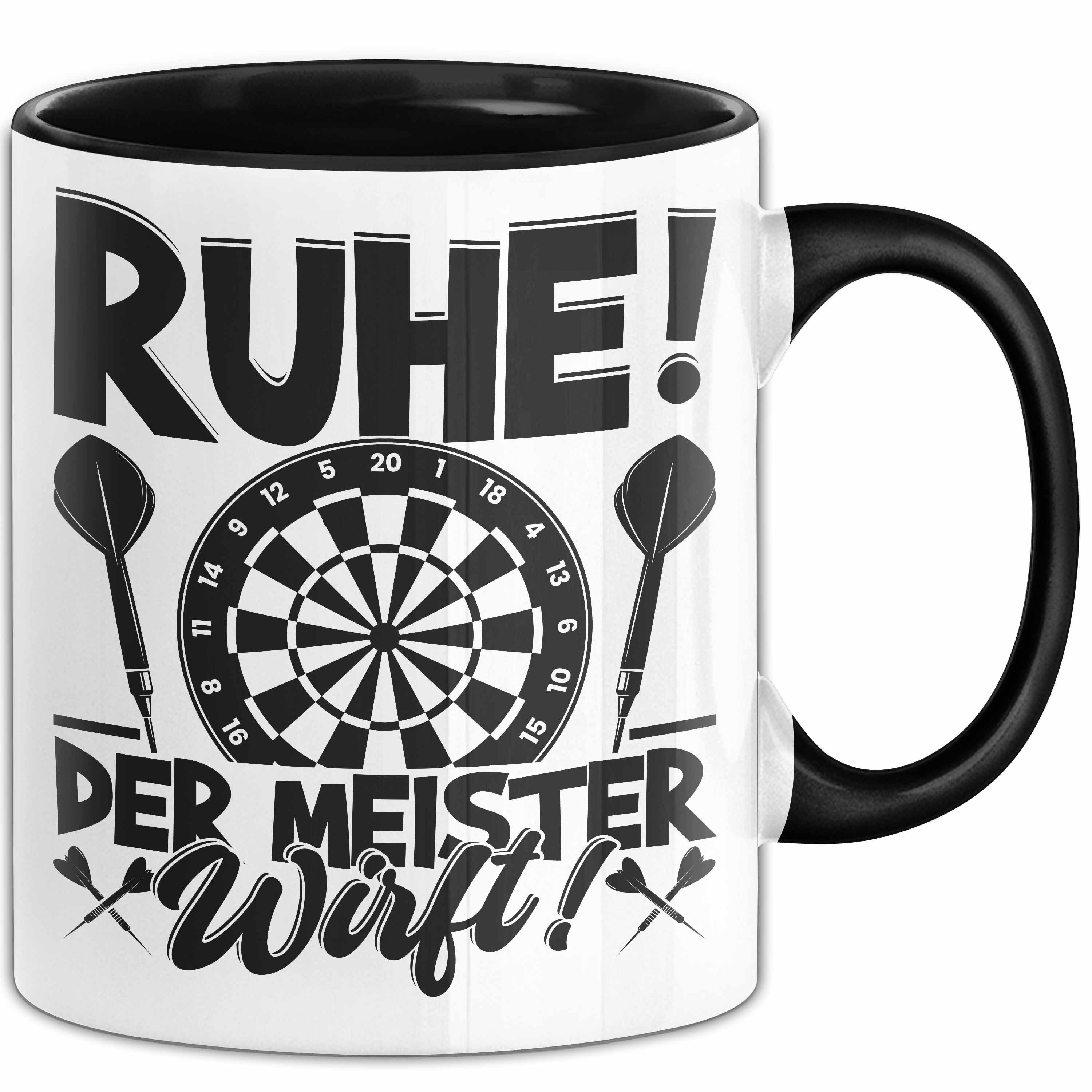 Trendation Tasse Dart-Spieler Geschenk Tasse Kaffee-Becher Darts Geschenkidee Spruch Ge