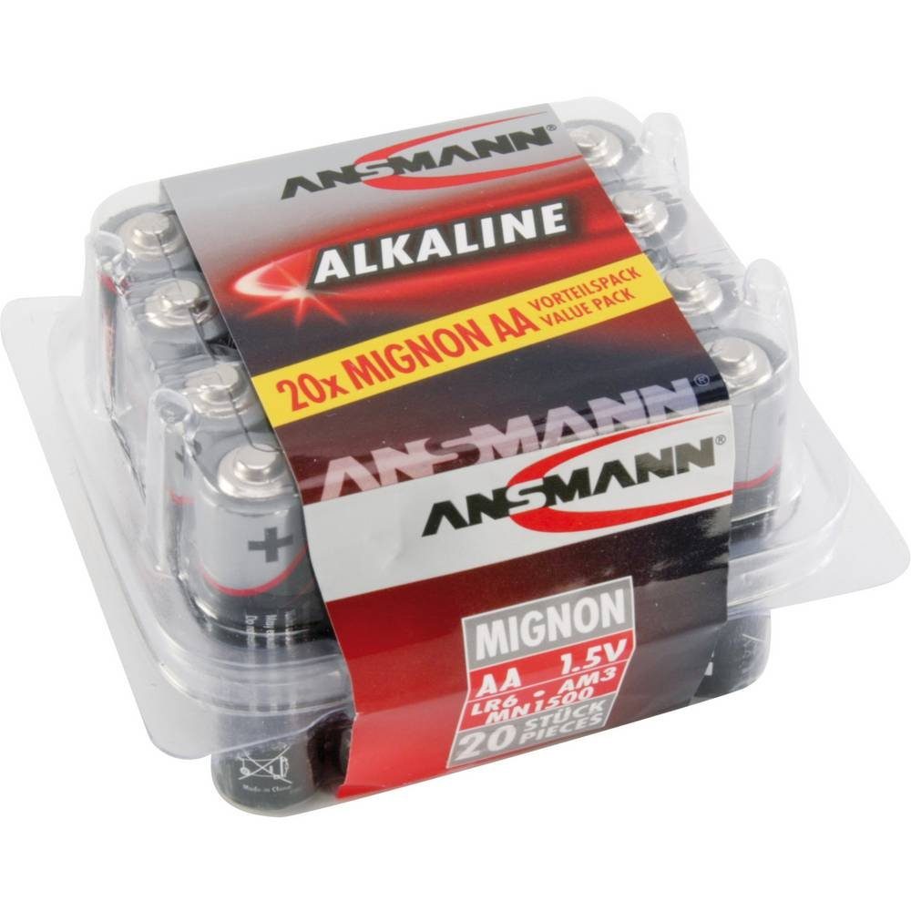 ANSMANN AG Mignon-Batterien, 20er 5015548 Batterie