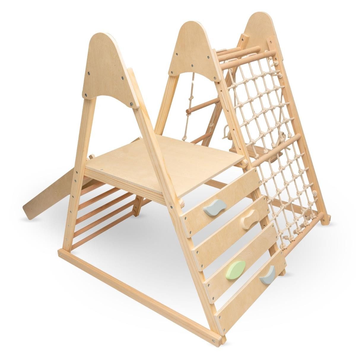 Mamabrum Lernspielzeug Mamabrum 5-in-1 Holzspielplatz für Kinder