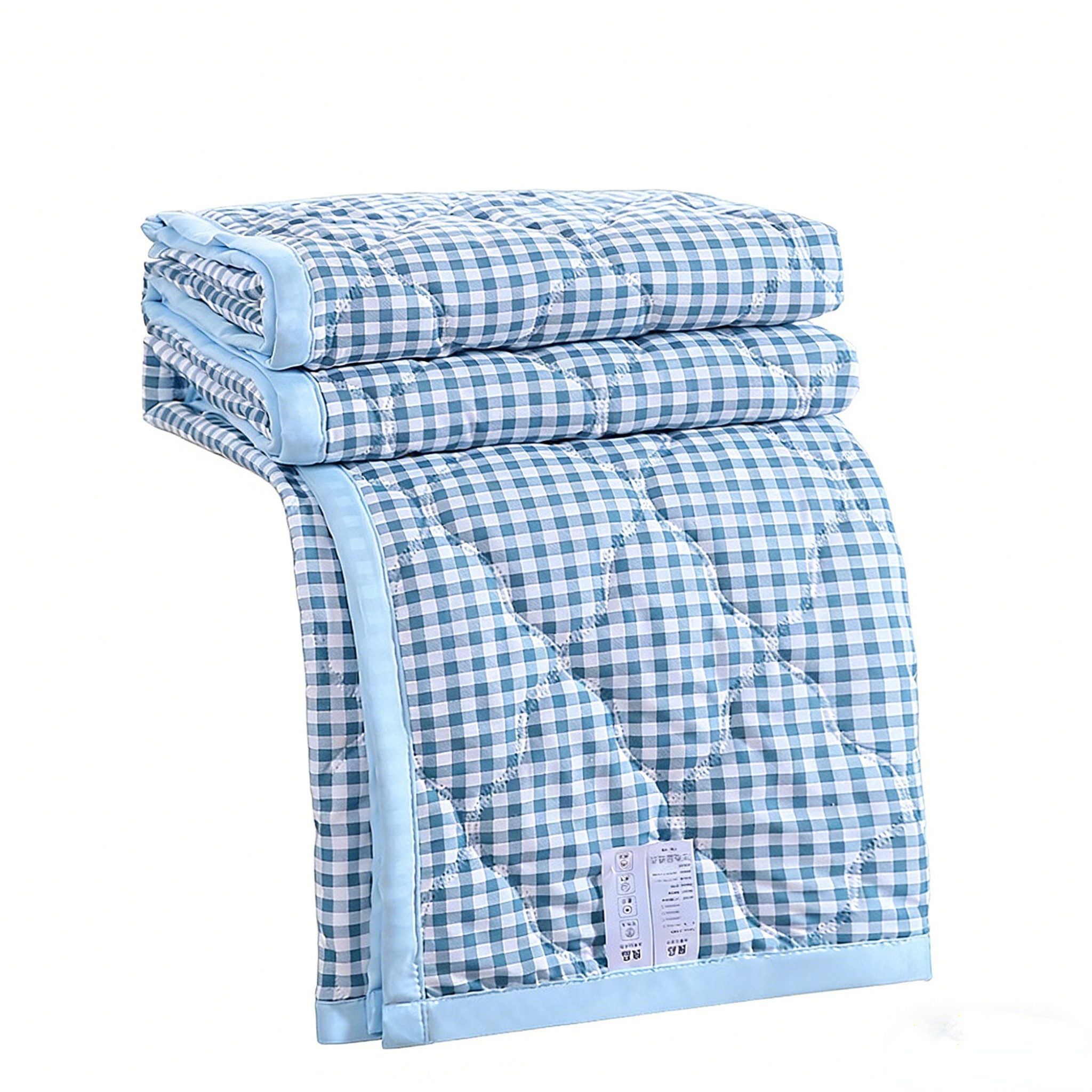 Blusmart Sommerbettdecke Waschbare Sommer-Baumwolldecke, Füllung: Hand- oder maschinenwaschbar, Gefüllt mit einem einzigen Stück Baumwolle, klumpt nicht