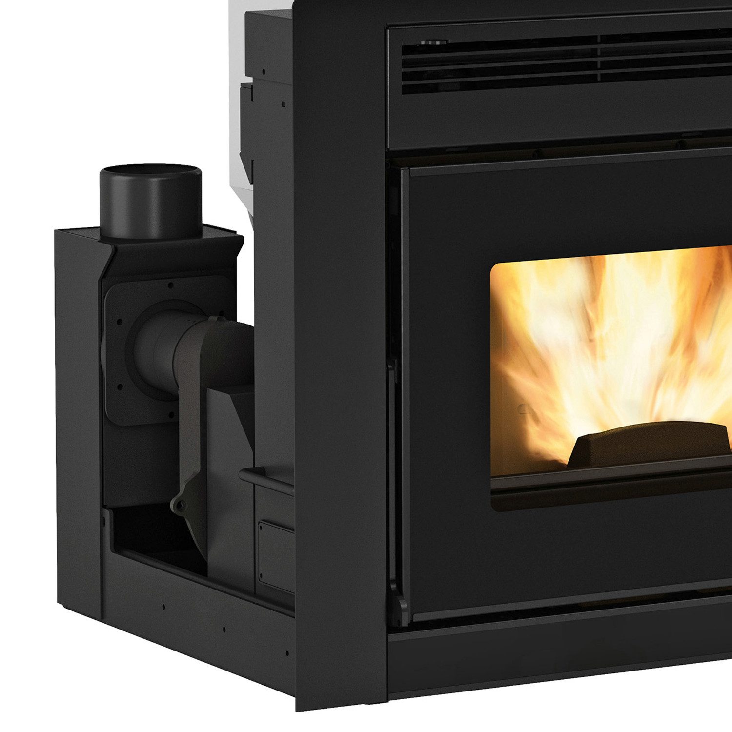 Extraflame Pelletofen Extraflame Comfort Idro L80, Wasserführender Pellet-Kamineinsatz, 19 kW, Pelleteinsatz wassergeführt