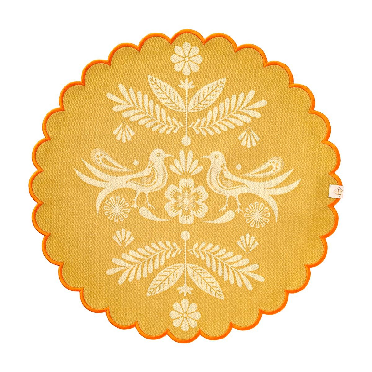 Le Jacquard Francais Platzset Beschichtete Tischsets (2x Set) Alegria Sunset Ø 38 cm, (Set, 2-St), beschichtet