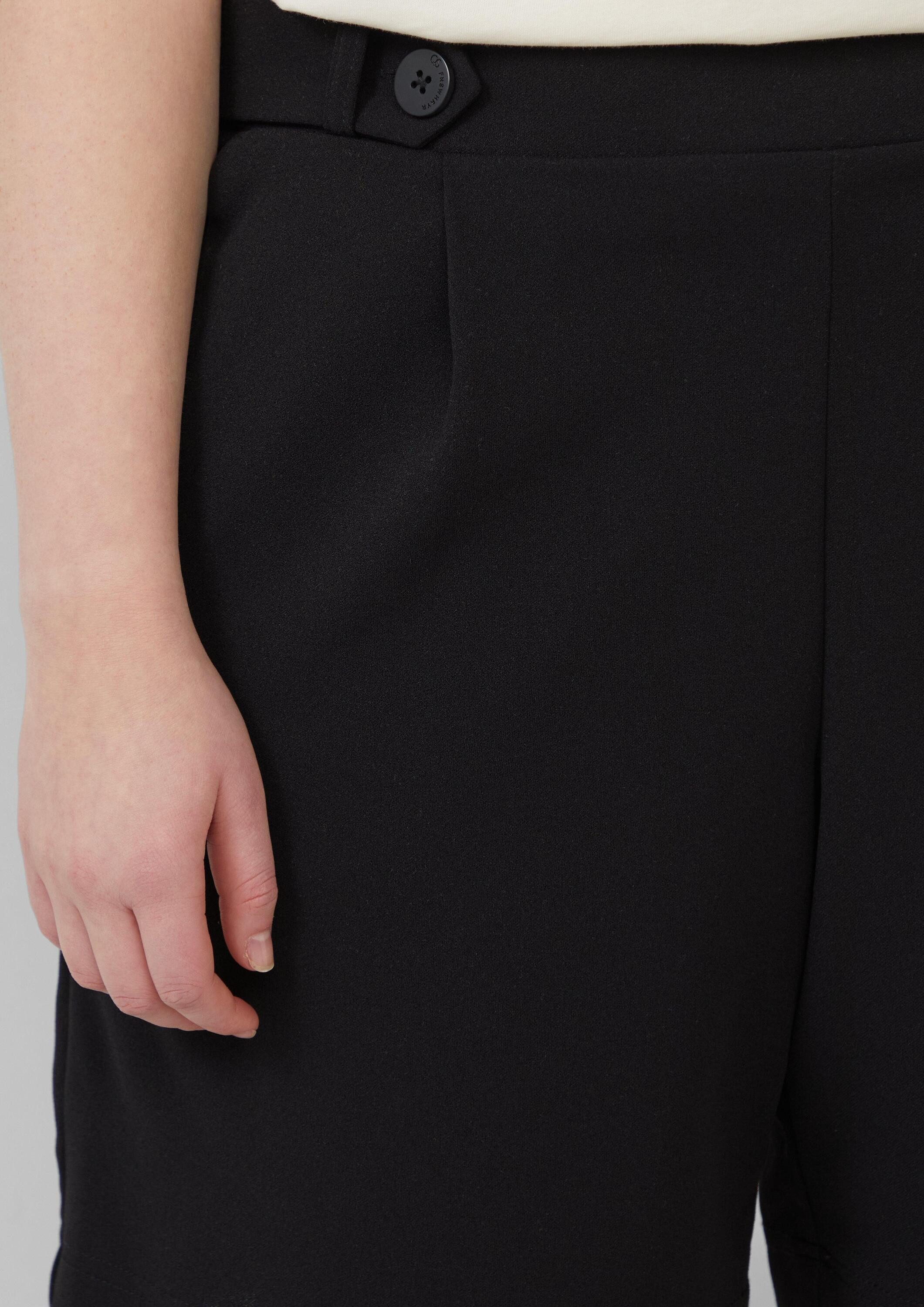 QS Shorts Hose Shorts aus Interlockjersey mit Elastikbund