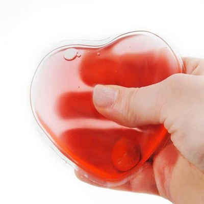 ISO TRADE Wärmekissen Handwärmer Rot, (Gel Handwärmer Wärmekissen wiederverwendbar Rot, 1-tlg), Herz Handwärmer wiederverwendbarer