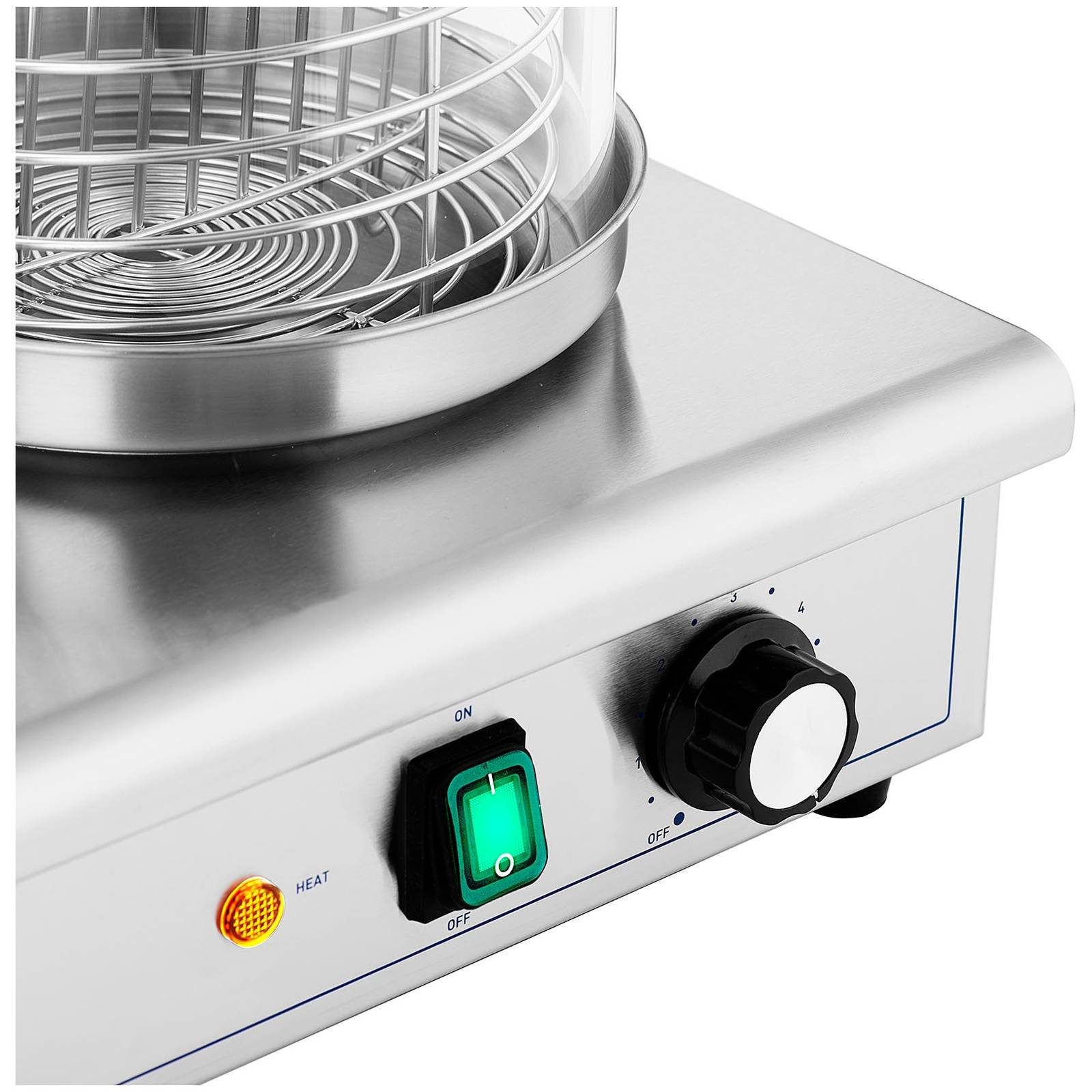 Royal Catering Hotdog-Maker Hot Dog Maschine 30 Würste Wärmer Bockwurstwärmer 4 Spieße Gastro, 550 W, verschiedene Produktvarianten