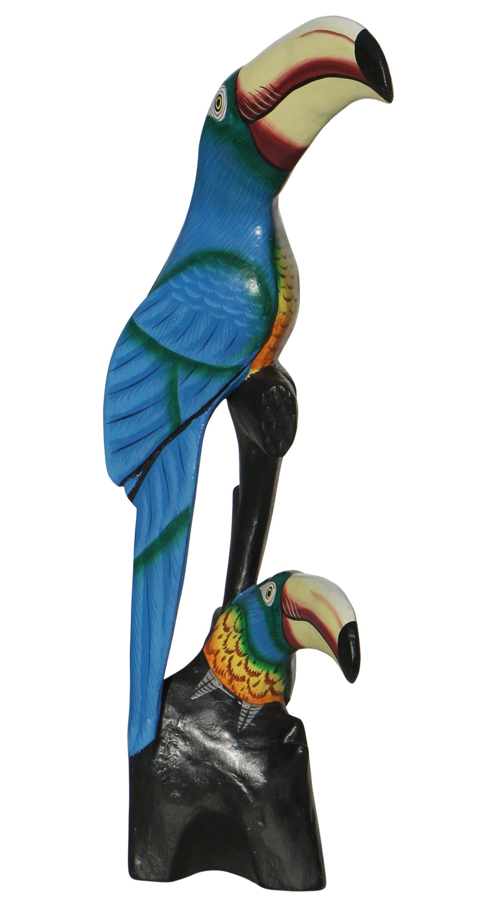 Wogeka Tierfigur bemalter Tukan Vogel Holz-Figur günstig online kaufen
