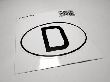 HR-IMOTION Aufkleber Zehn Stück D-Schild Aufkleber 9 x 6 cm (10x) Deutschland