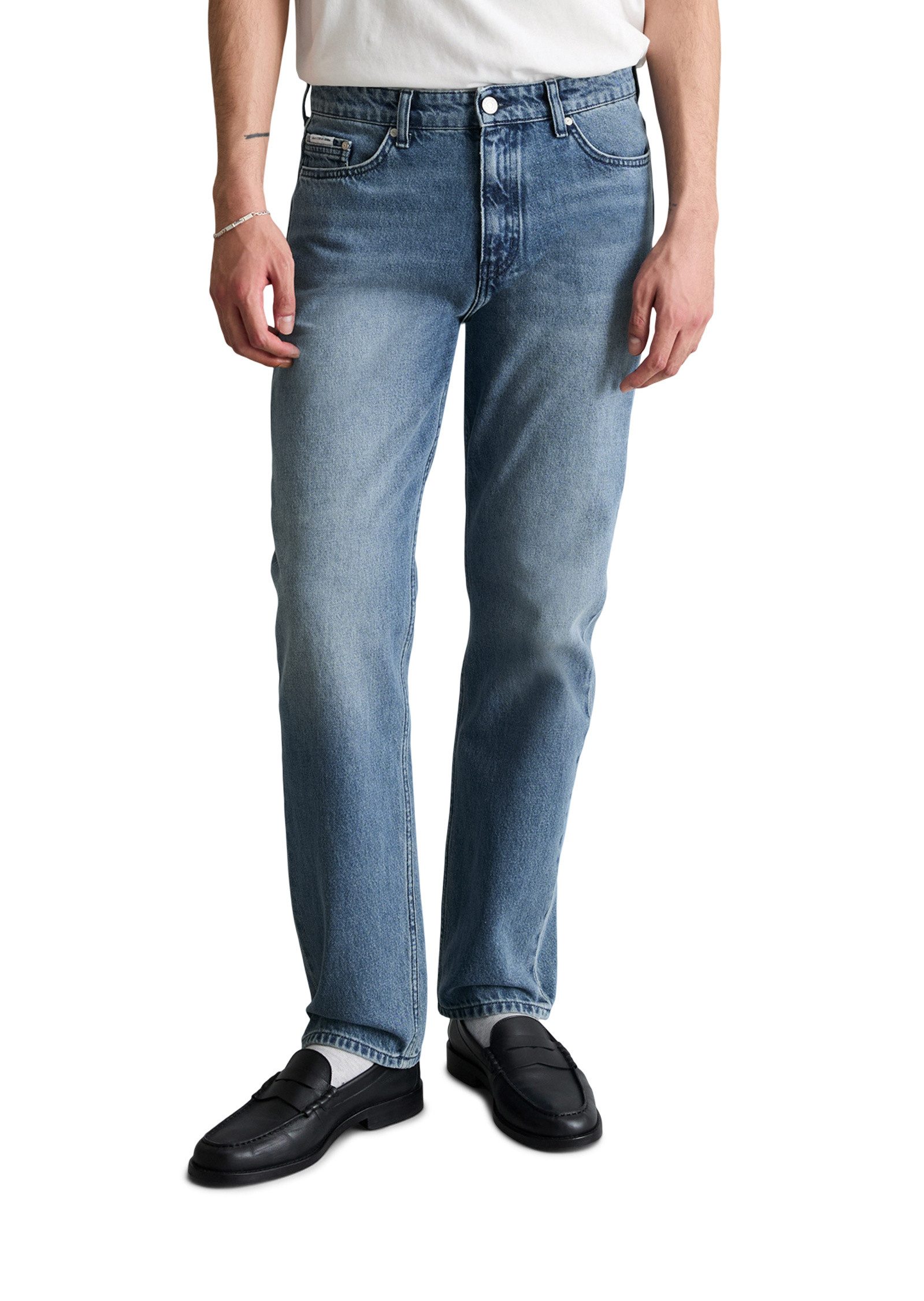 Relax-fit-Jeans aus reiner Bio-Baumwolle
