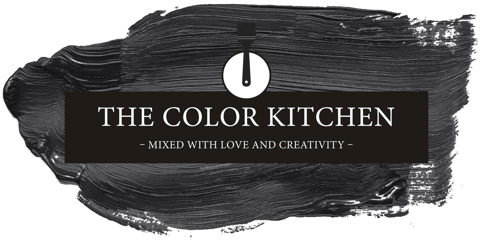 A.S. Création Wand- und Deckenfarbe Seidenmatt Innenfarbe THE COLOR KITCHEN, Schwarz, für Wohnzimmer Schlafzimmer Flur Küche