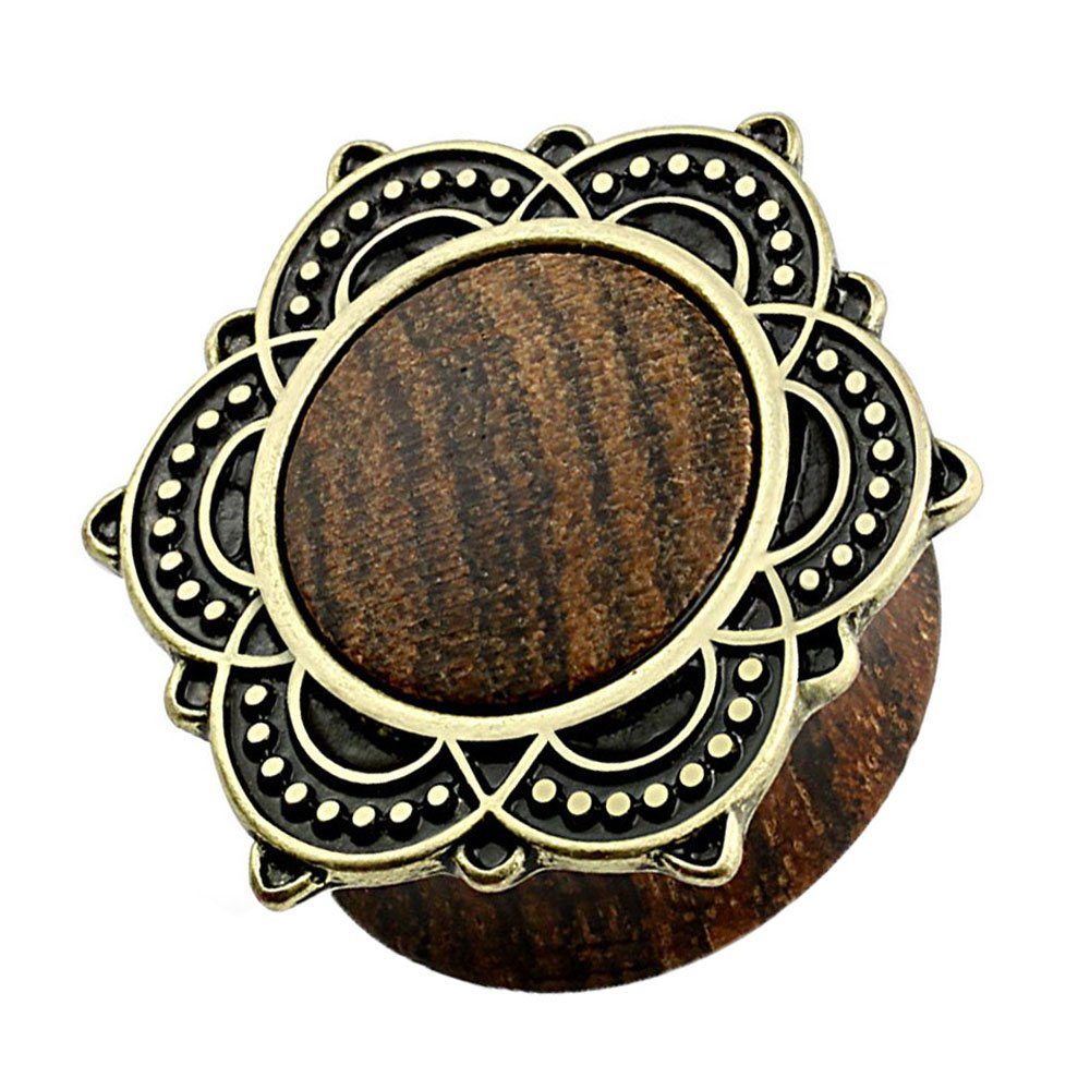 Taffstyle Plug »Piercing Holz Lotusblüte Rose von Sharon Altgold«, Ohr