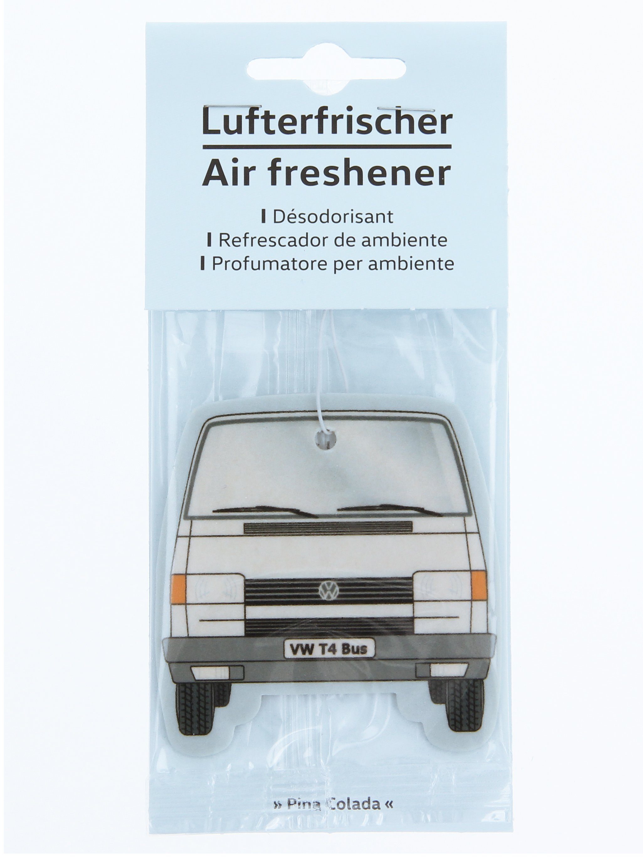 (1-St), VW im Auto BRISA Bus Pina Colada Design, T4 Volkswagen Collection Pina Raumduft Colada/Weiß by Geruch Lufterfrischer Duftbaum fürs